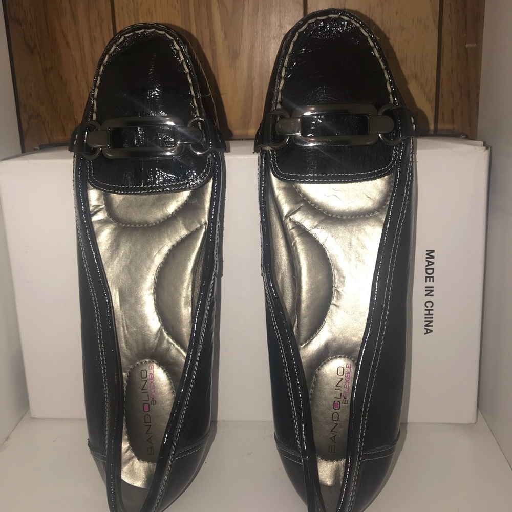womens bandolino Black flats size 11 loafers